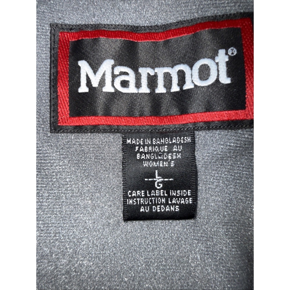 Marmot Women Windbreaker Fleece Line Jacket Full Zip Lightweight Blue Coat Large - Picture 9 of 15